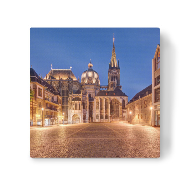 Leinwandbild "Aachener Dom bei Nacht" artboxONE - Städte,Reise,Architektur,Reise / Länder