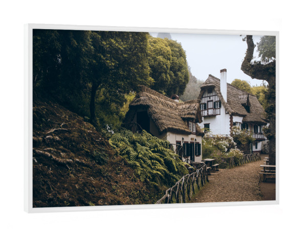 Poster mit weißem Rahmen "Forest House" artboxONE - Natur,Reise,Architektur