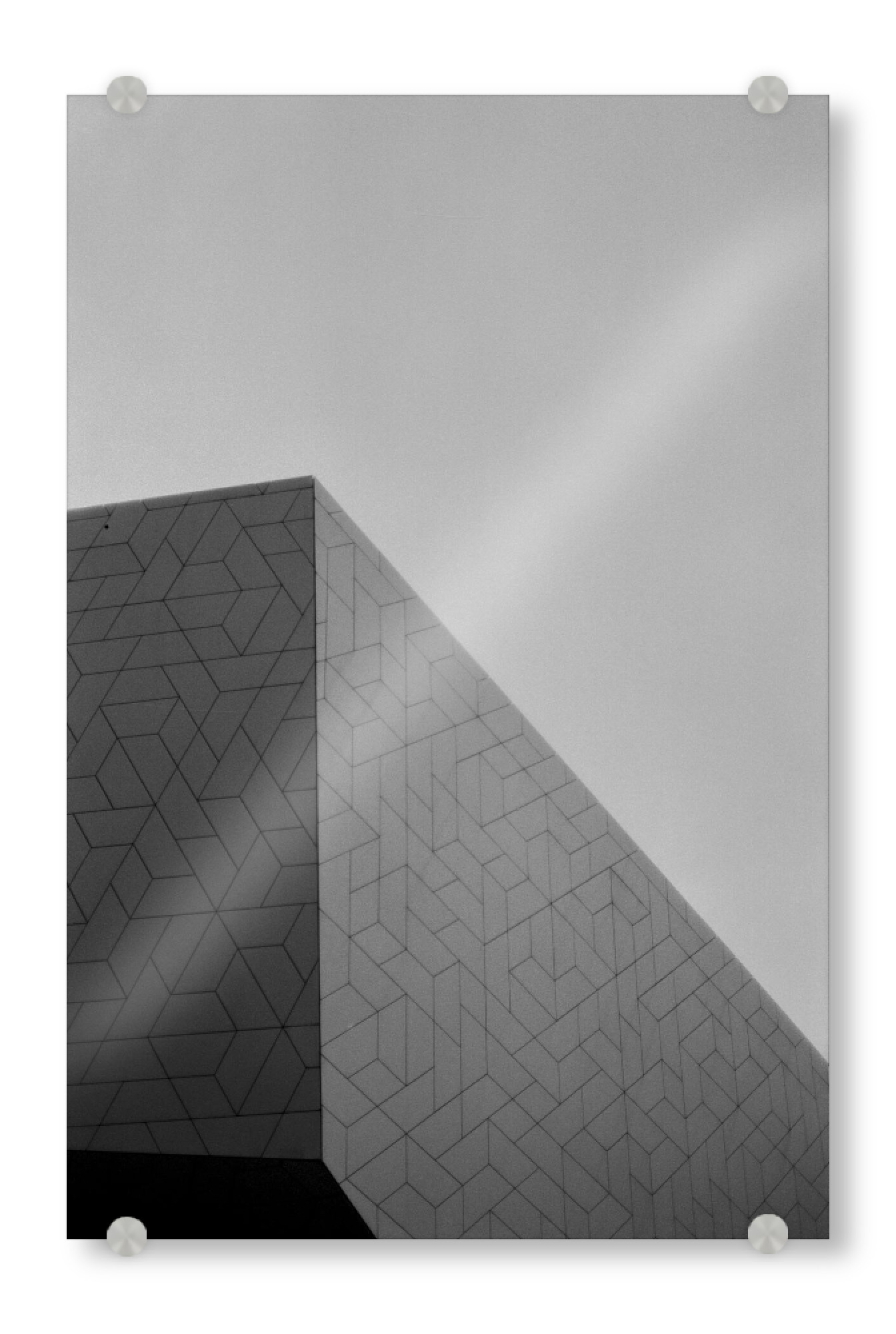 Acrylglasbild "Abstract Square" artboxONE - Städte,Abstrakt,Schwarzweiß,Architektur