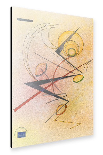 Alu-Dibond "Kleines Warm von Kandinsky" 30x20 cm artboxONE