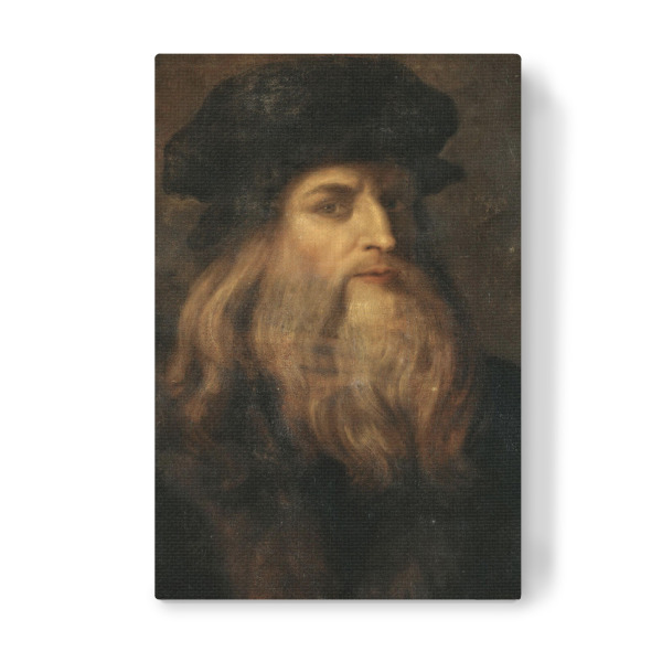 Leinwandbild "Leonardo Da Vinci Portrait" artboxONE - Menschen,Männer - Leonardo da vinci,Gemälde,Malerei,Kunst,Portrait,Menschen,Person