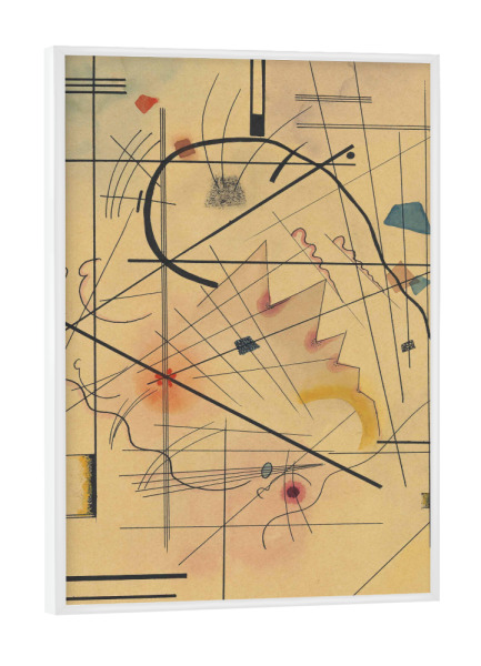 Poster mit weißem Rahmen "Abstrakte Geometrie von Kandinsky" artboxONE - Abstrakt,Geometrie