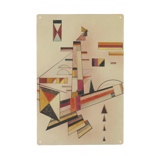 Metall Poster "Bestimmt von Wassily Kandinsky" artboxONE - Abstrakt,Geometrie