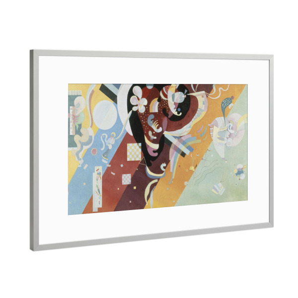 Poster mit Rahmen Silber "Komposition IX von Kandinsky" artboxONE - Abstrakt,Geometrie