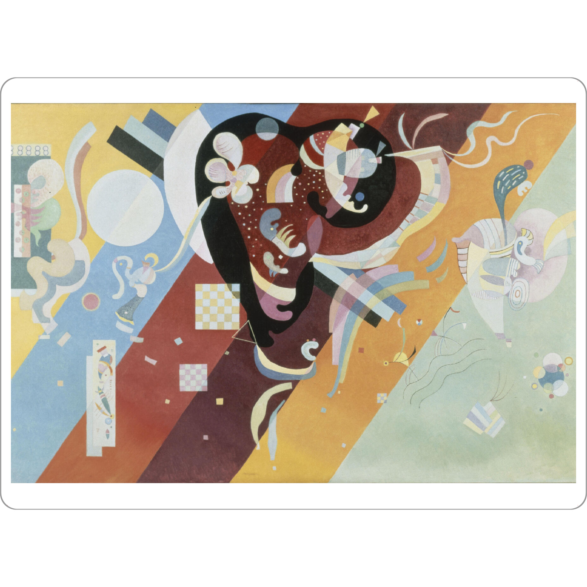 Tischset "Komposition IX von Kandinsky" artboxONE - Abstrakt,Geometrie