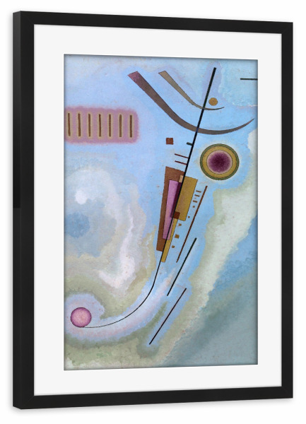 Poster mit Rahmen schwarz "Light von Wassily Kandinsky" artboxONE - Abstrakt,Geometrie