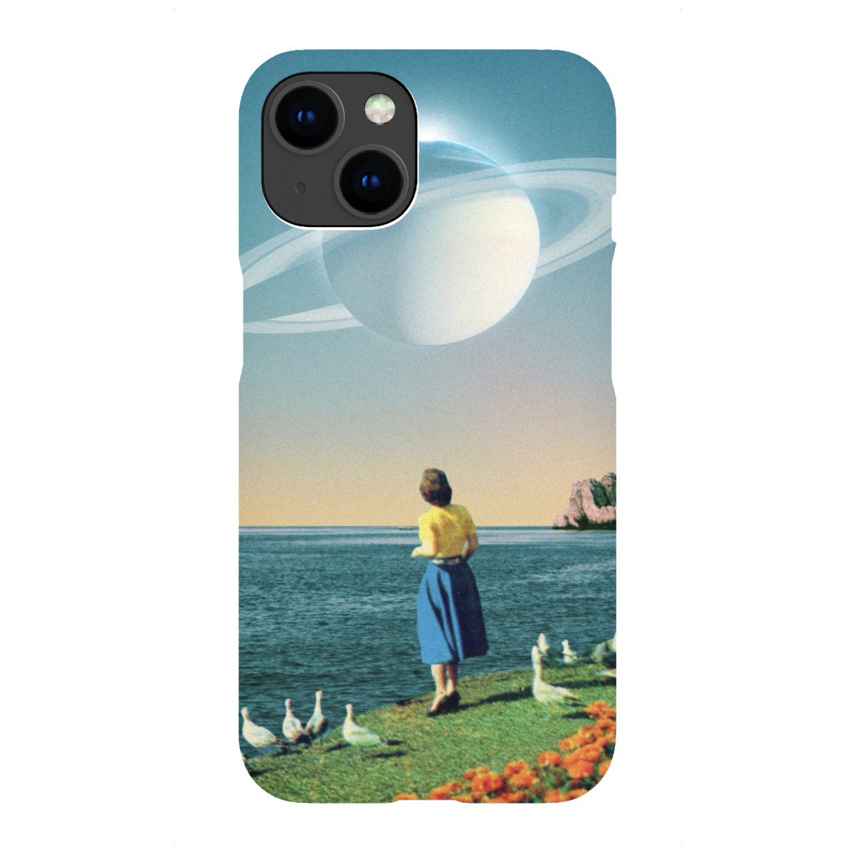 "Watching A Planet"für iPhone - Premium-Case Handyhülle artboxONE