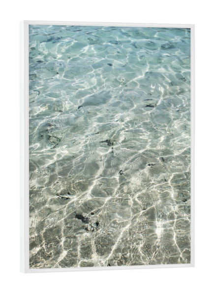 Poster mit weißem Rahmen "Crystal clear water" artboxONE - Natur,Reise / Strand und Meer