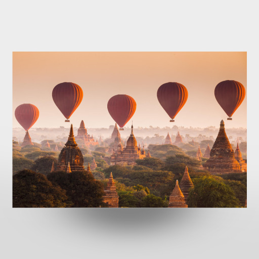 Hot air balloon in Myanmar