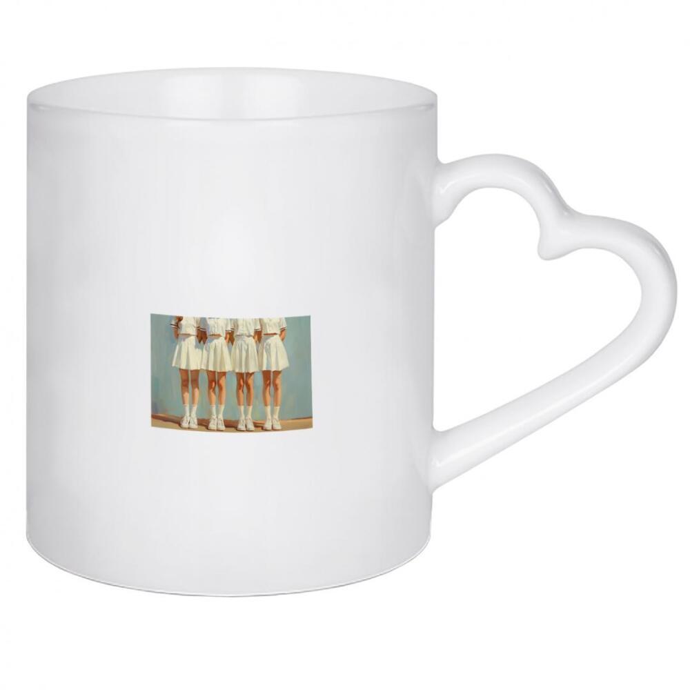 Herztasse "Vintage Tennis Girls Squad Art" artboxONE - Menschen,Fashion,Sport - Vintage,Tennis,Mädels,Squad,Team