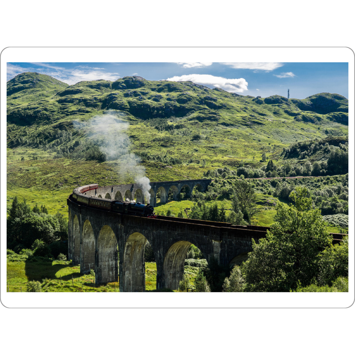 Tischset "Steam Train passing" artboxONE - Natur,Reise,Architektur,Reise / Länder