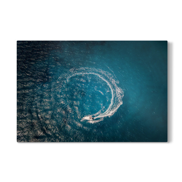 Galerie-Print "Speed boat in circle motion" 30x20 cm artboxONE