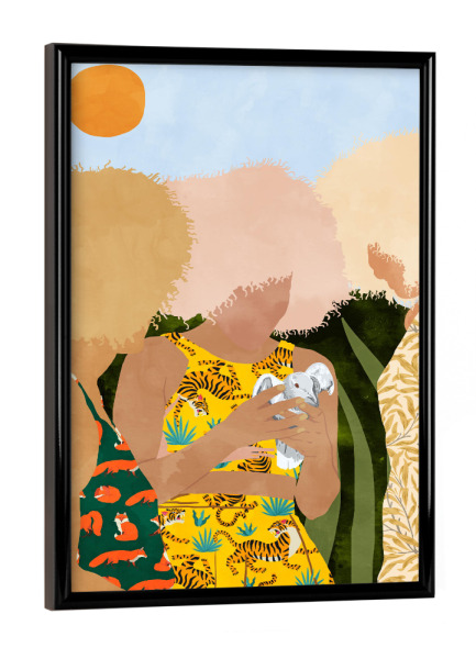 Poster mit schwarzem Rahmen "Nature Lovers" artboxONE - Menschen,Fashion