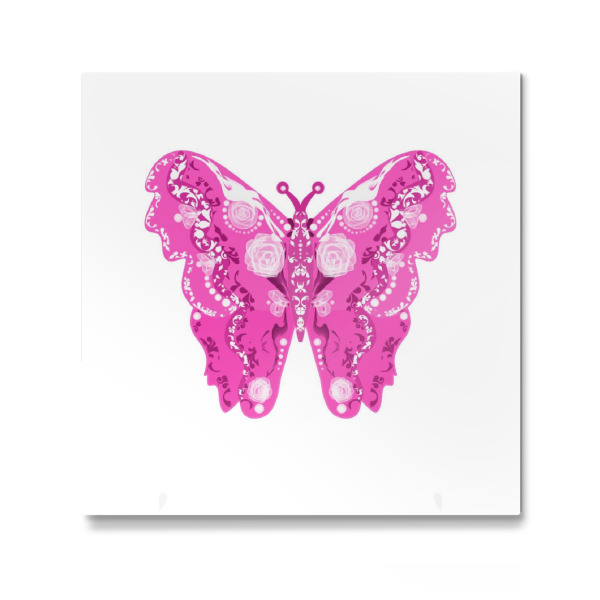 Galerie-Print "Schmetterling in Pink" 30x30 cm artboxONE