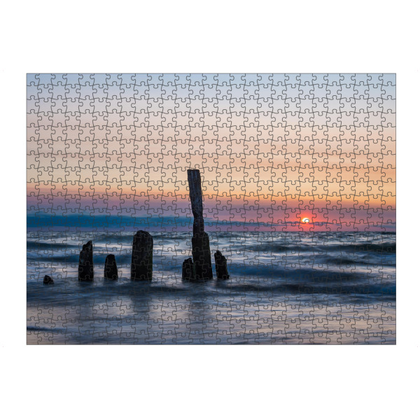 Puzzle Ravensburger "Buhnen an Ostsee" artboxONE - Natur,Reise,Reise / Strand und Meer