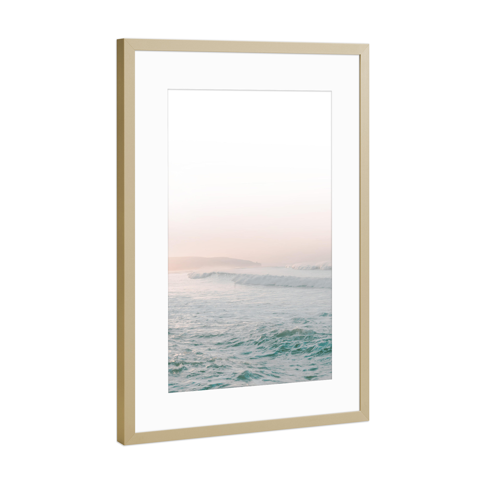 Poster mit Rahmen Gold "Vanilla Sky Beach" artboxONE - Natur,Reise,Reise / Strand und Meer