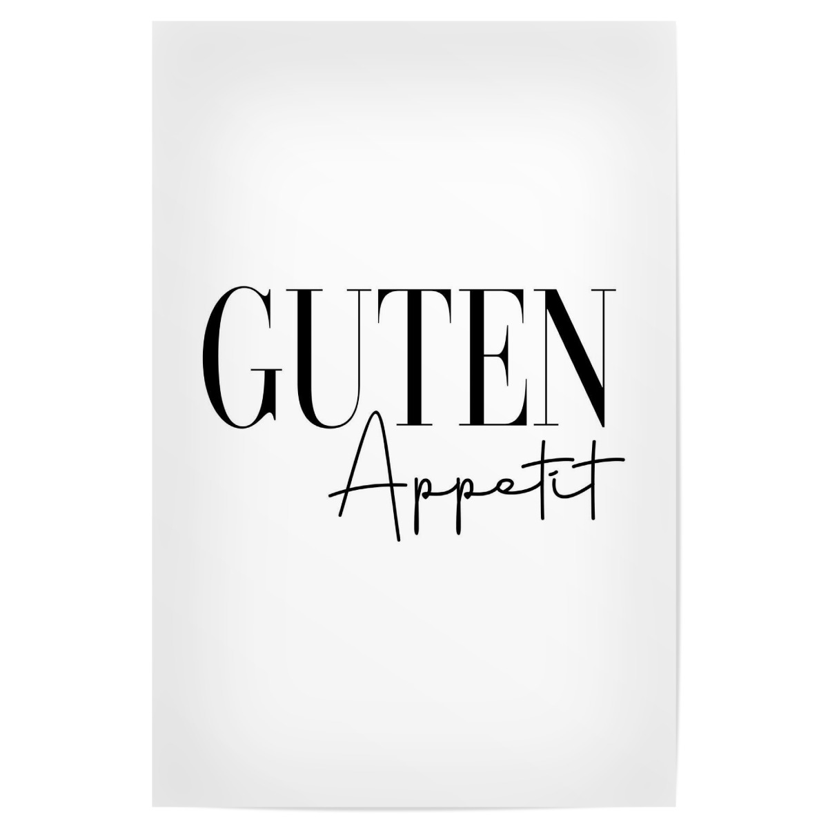 Guten Appetit Typografie Als Poster Bei Artboxone Kaufen