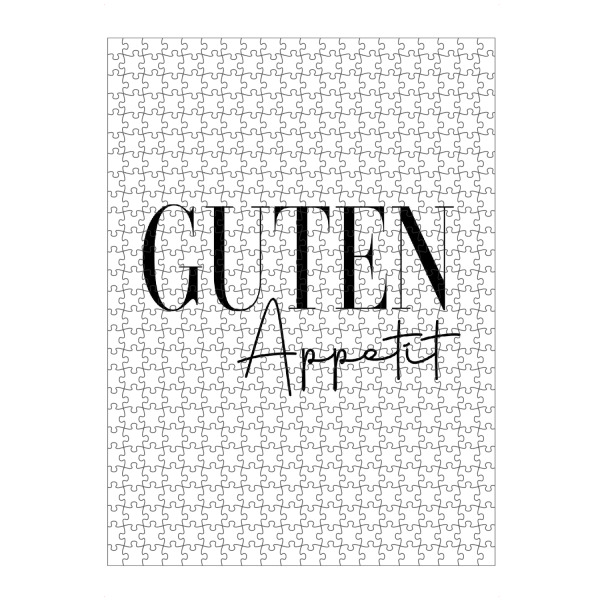 Puzzle Ravensburger "Guten Appetit - Typografie" artboxONE - Typografie,Essen & Trinken