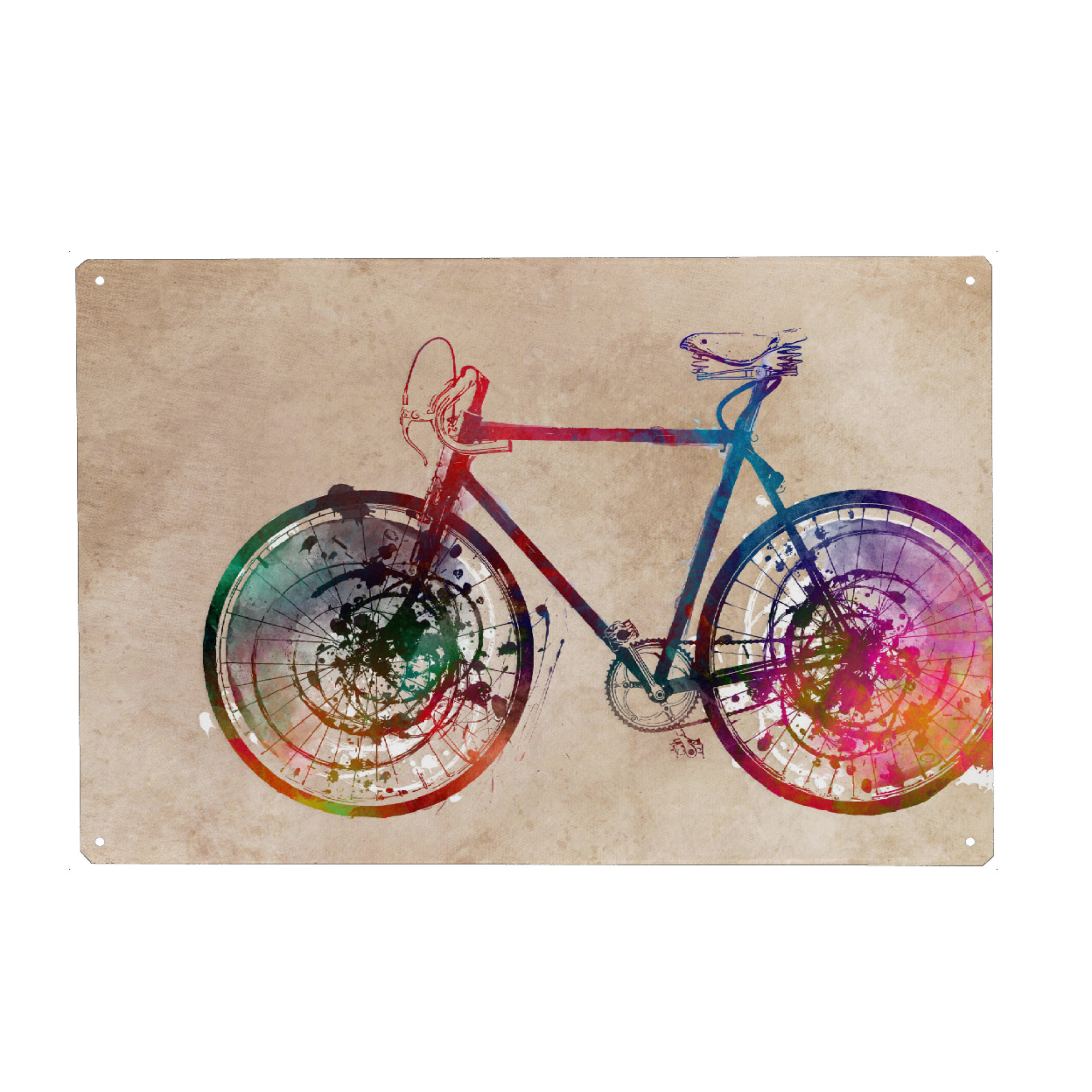 Holzbild "Bike digital art" artboxONE - Sport