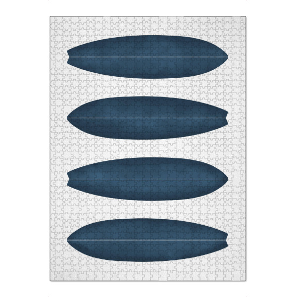 Puzzle Ravensburger "Surfboards - Navy" artboxONE - Abstrakt,Reise / Strand und Meer,Sport