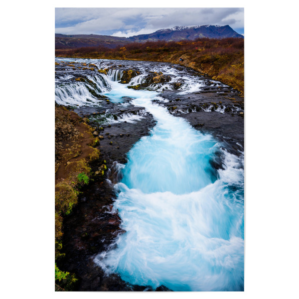 Poster 30x20 cm "Bruarfoss waterfall, Iceland" artboxONE - Natur,Reise