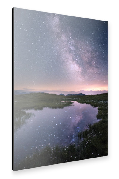 Alu-Dibond "Milchstraßen Reflektion" 30x20 cm artboxONE