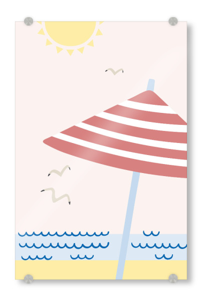 Acrylglasbild "Sonne, Meer, Strand" artboxONE - Natur,Reise / Strand und Meer