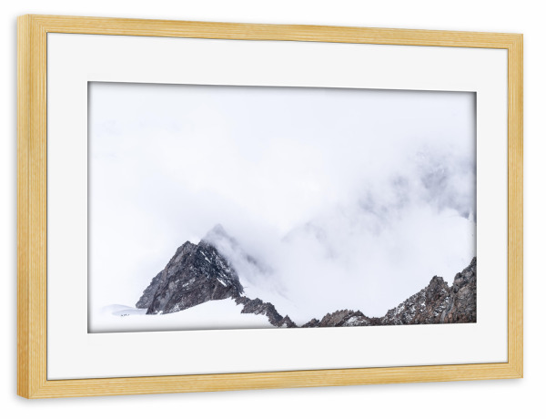 Poster mit Rahmen kiefer "Mensch vs. Natur" artboxONE - Natur,Reise,Menschen