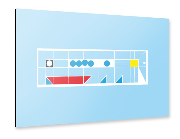 Alu-Dibond "Holiday" 30x20 cm artboxONE