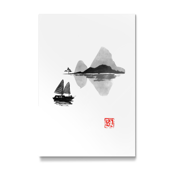 Galerie-Print "Boat close to the island" 30x20 cm artboxONE
