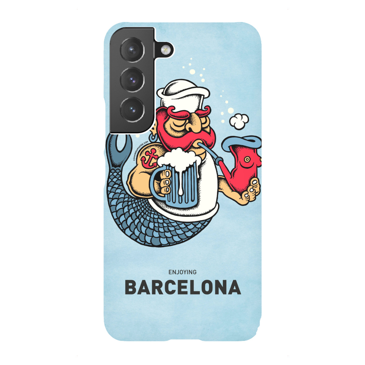 "Barcelona Sailor Mermaid"für Samsung Galaxy - Premium-Case Handyhülle artboxONE