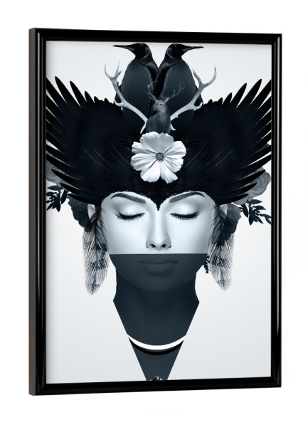 Poster mit schwarzem Rahmen "Iceberg | Women" artboxONE - Natur,Tiere,Abstrakt,Menschen,Liebe