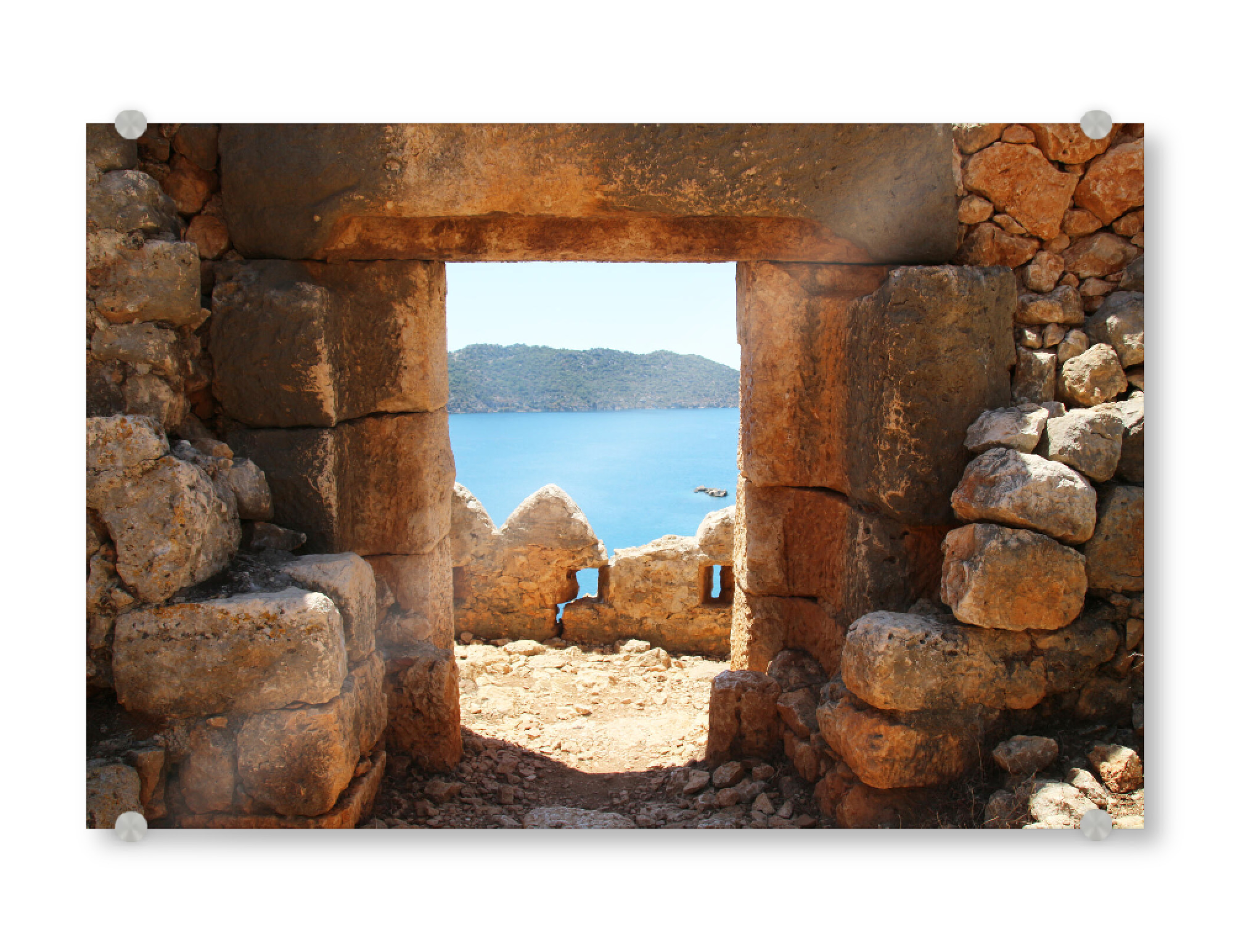Acrylglasbild "Blick aufs Meer" artboxONE - Natur,Architektur,Reise / Strand und Meer,Reise / Länder