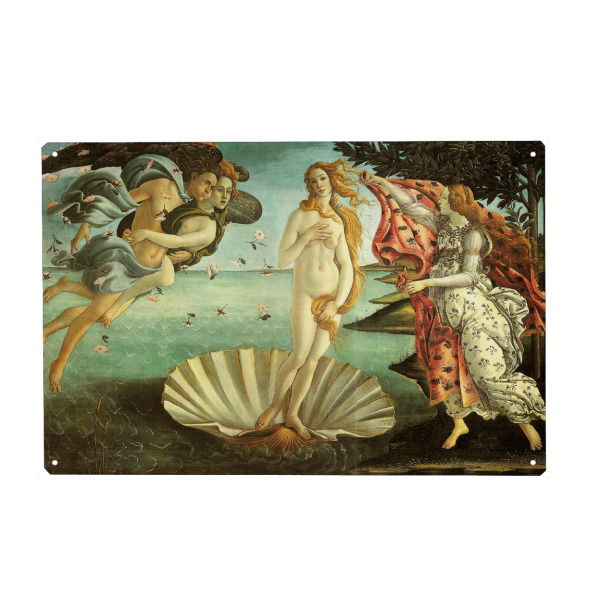 Metall Poster "Die Geburt der Venus Botticelli" artboxONE - Natur,Menschen,Reise / Strand und Meer