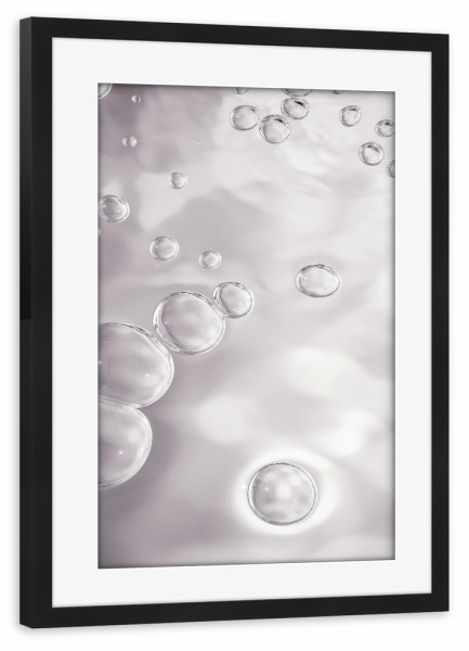 Poster mit Rahmen schwarz "Bubbles" artboxONE - Für Kinder,Abstrakt