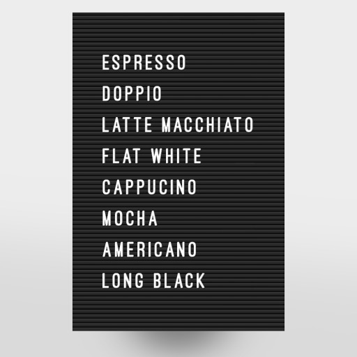 Letterboard Coffee