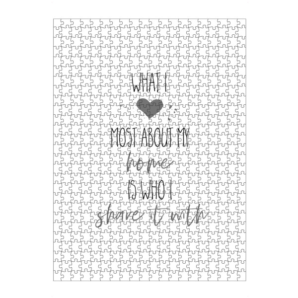 Puzzle Ravensburger "Was ich am meisten liebe" artboxONE - Typografie,Liebe