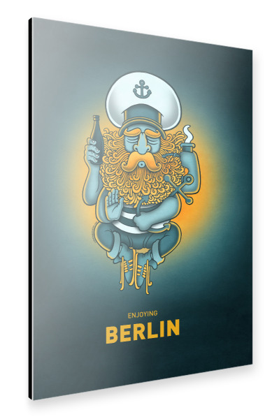 Alu-Dibond "Berlin Sailorgod" 30x20 cm artboxONE