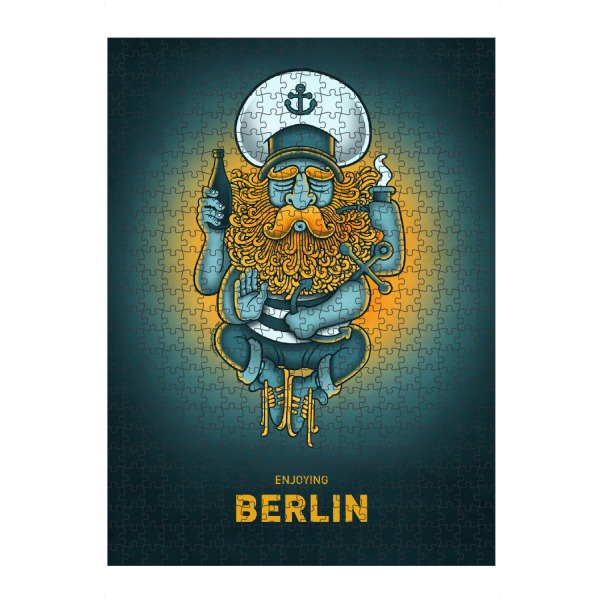 Puzzle Ravensburger "Berlin Sailorgod" artboxONE - Städte,Städte / Berlin,Reise,Streetart,Lustig