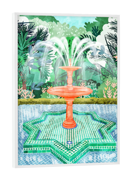 Poster mit weißem Rahmen "The Fountain Of Life" artboxONE - Natur,Architektur