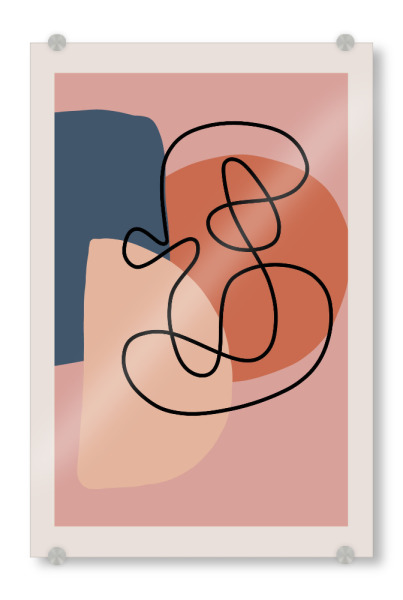 Acrylglasbild "Abstract V" artboxONE - Abstrakt,Geometrie - Abstract,Modern art,Contemporary,Abstrakt,Formen,Geometrie,Geometry,Colorful,Bunt,Forms