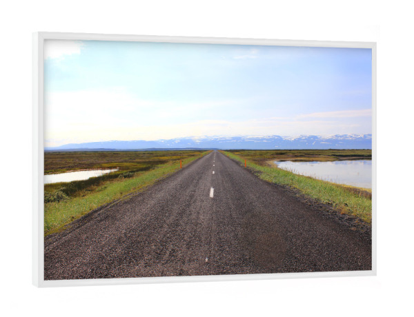 Poster mit weißem Rahmen "Streetview" artboxONE - Natur,Reise