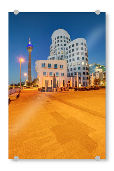 Acrylglasbild "Im Medienhafen Düsseldorf" artboxONE - Städte,Reise,Architektur,Städte / Düsseldorf