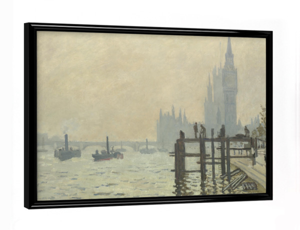 Poster mit schwarzem Rahmen "Die Themse bei Westminster" artboxONE - Städte,Menschen,Reise / Strand und Meer,Reise / Länder