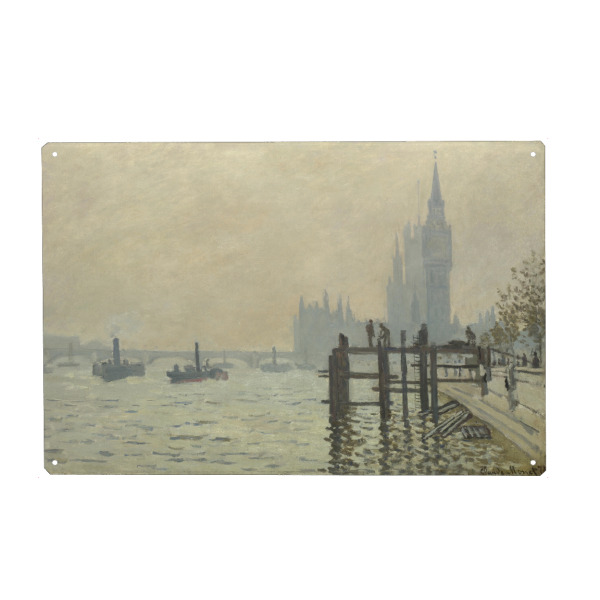 Holzbild "Die Themse bei Westminster" artboxONE - Städte,Menschen,Reise / Strand und Meer,Reise / Länder