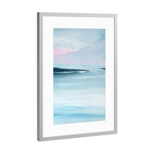 Poster mit Rahmen Silber "Gloomy view otherside" artboxONE - Natur,Abstrakt,Reise / Strand und Meer