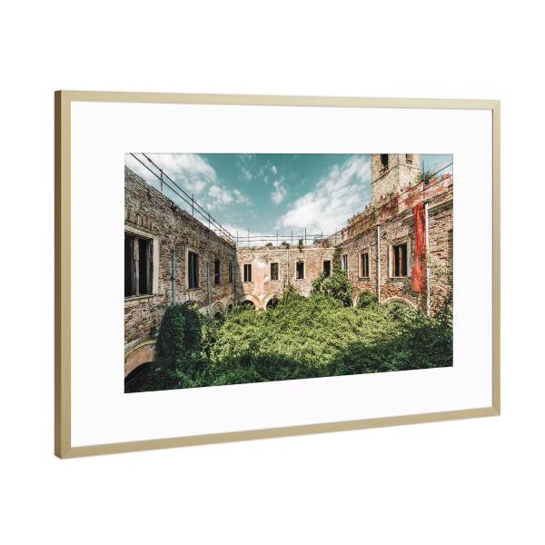 Poster mit Rahmen Gold "Jungle Boogie" artboxONE - Städte,Architektur