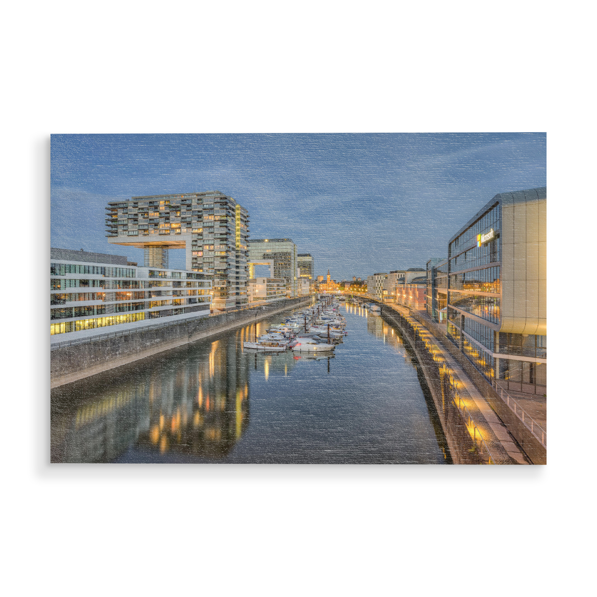 Holzbild "Rheinauhafen Köln" artboxONE - Städte,Städte / Köln,Reise,Architektur