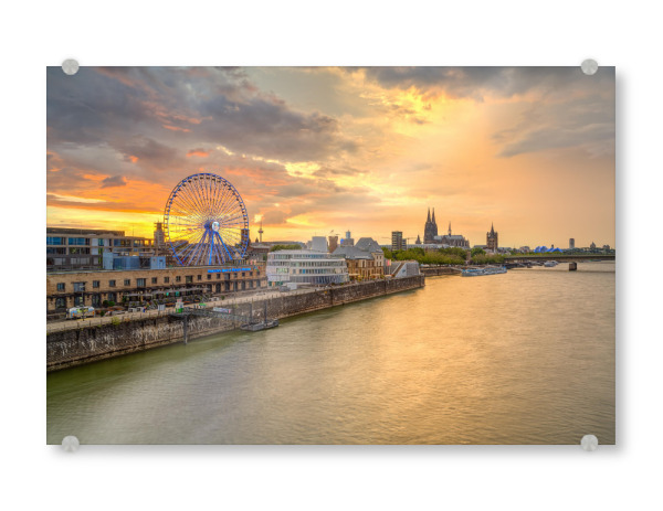 Acrylglasbild "Skyline für Köln" artboxONE - Städte,Städte / Köln,Reise,Architektur