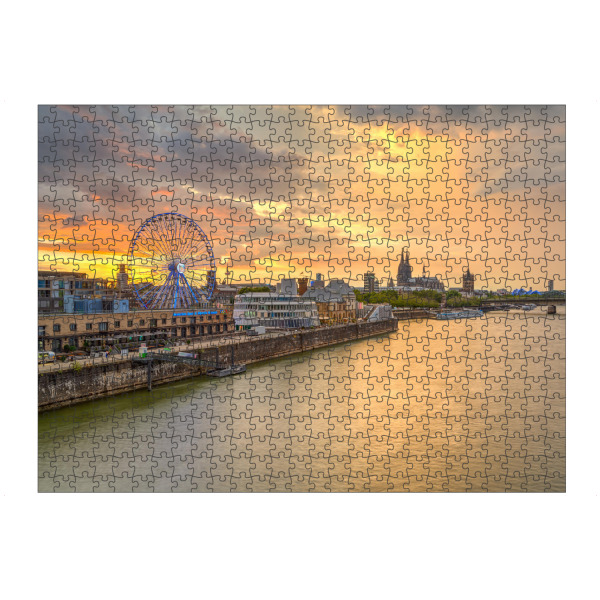 Puzzle Ravensburger "Skyline für Köln" artboxONE - Städte,Städte / Köln,Reise,Architektur